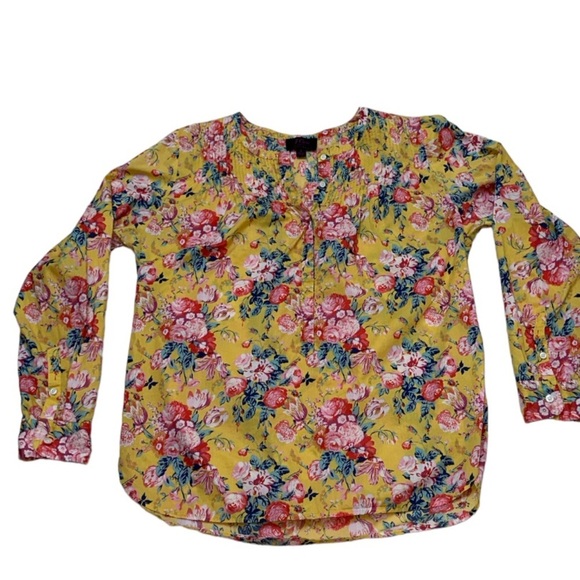 J. Crew Liberty Magical Bouquet Classic Popover Top, Floral, Liberty Art Fabric - Picture 6 of 9